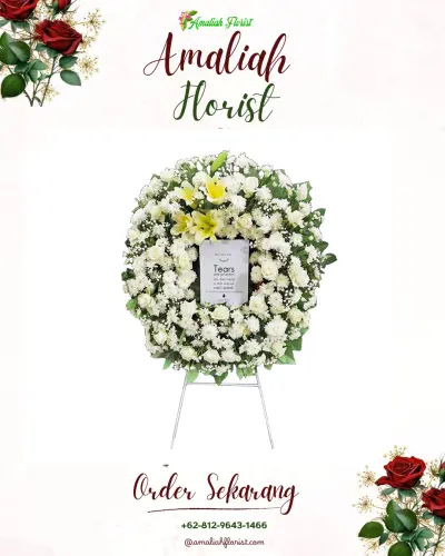 Krans Bunga Duka Cita wangisagara